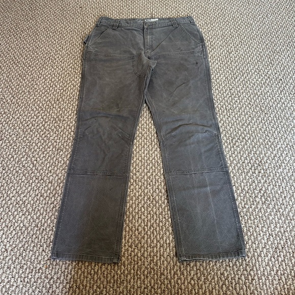 CARHARTT STRAIGHT RUGGED FLEX DOUBLE-FRONT DUNGAREE Men’s Size 38x34 - Picture 1 of 9